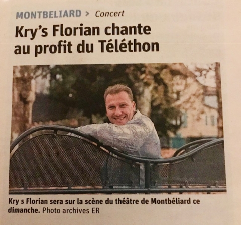 Kry's Florian chante au profit du Théléthon